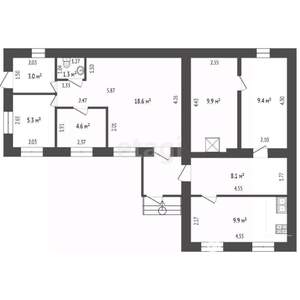 Дом 72м², 1-этажный, участок 6 сот.