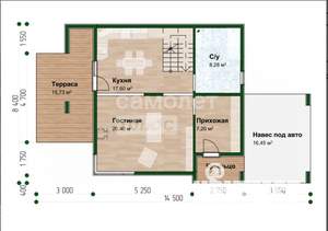 Коттедж 120м², 2-этажный, участок 10 сот.