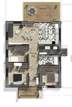 Дом 140м², 1-этажный, участок 8 сот.  