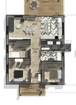 Дом 140м², 1-этажный, участок 8 сот.  
