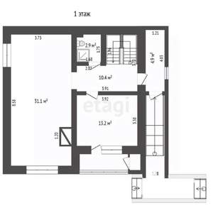 Дом 195м², 2-этажный, участок 10 сот.  