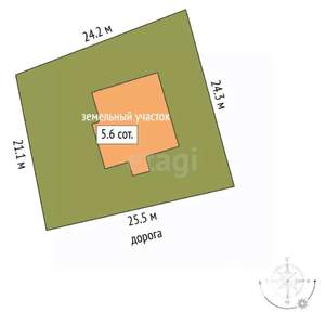 Дом 144м², 2-этажный, участок 6 сот.  