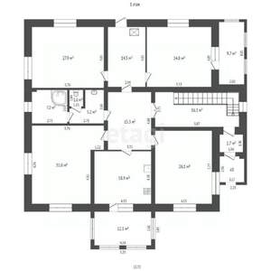 Дом 374м², 2-этажный, участок 25 сот.  