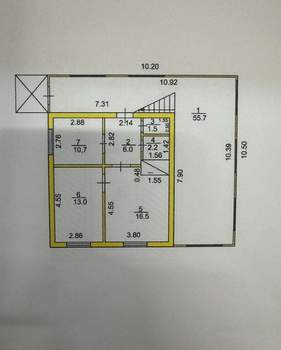 Дом 138м², 2-этажный, участок 12 сот.  