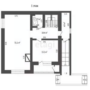 Дом 195м², 2-этажный, участок 10 сот.  