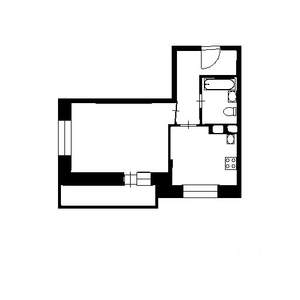 1-к квартира, на длительный срок, 43м2, 2/10 этаж