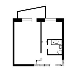 1-к квартира, на длительный срок, 38м2, 5/11 этаж