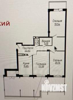 3-к квартира, вторичка, 106м2, 2/9 этаж