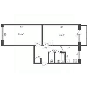 2-к квартира, вторичка, 49м2, 4/5 этаж
