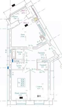 2-к квартира, вторичка, 81м2, 3/9 этаж