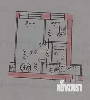 1-к квартира, вторичка, 33м2, 1/4 этаж