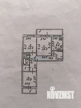 3-к квартира, вторичка, 77м2, 4/10 этаж