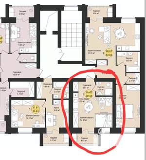1-к квартира, вторичка, 30м2, 8/9 этаж