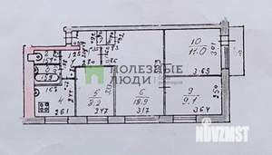 4-к квартира, вторичка, 63м2, 1/5 этаж