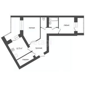 2-к квартира, вторичка, 80м2, 4/15 этаж