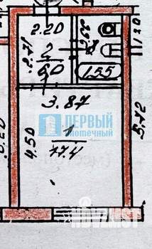 1-к квартира, вторичка, 30м2, 4/5 этаж
