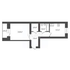 1-к квартира, вторичка, 38м2, 3/10 этаж