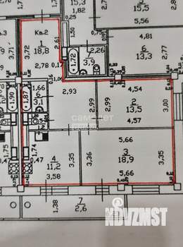 2-к квартира, вторичка, 75м2, 2/9 этаж