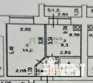 1-к квартира, вторичка, 30м2, 5/9 этаж