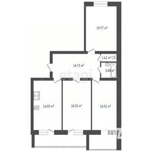 3-к квартира, вторичка, 103м2, 6/9 этаж