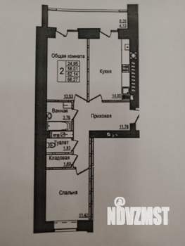 2-к квартира, вторичка, 66м2, 4/10 этаж