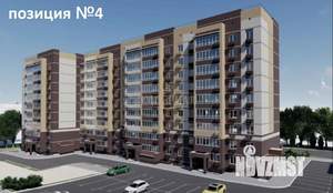 2-к квартира, строящийся дом, 64м2, 4/9 этаж