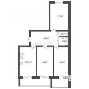 3-к квартира, вторичка, 103м2, 6/9 этаж