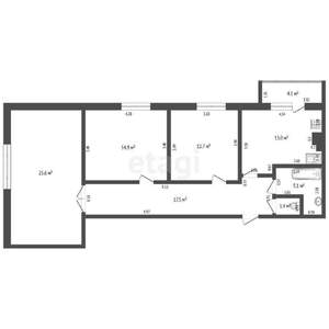 3-к квартира, вторичка, 95м2, 10/10 этаж