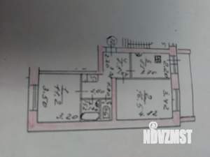 2-к квартира, вторичка, 52м2, 5/5 этаж