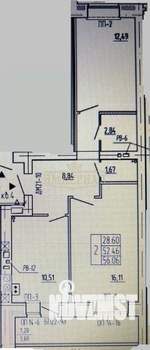 2-к квартира, вторичка, 56м2, 3/9 этаж