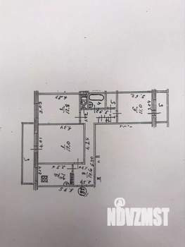 3-к квартира, вторичка, 76м2, 4/9 этаж