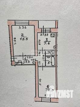 2-к квартира, вторичка, 52м2, 2/5 этаж