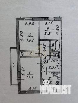 3-к квартира, вторичка, 68м2, 4/10 этаж