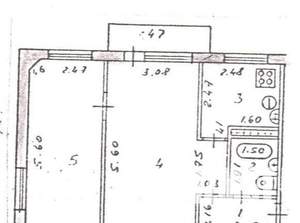 2-к квартира, вторичка, 45м2, 4/5 этаж