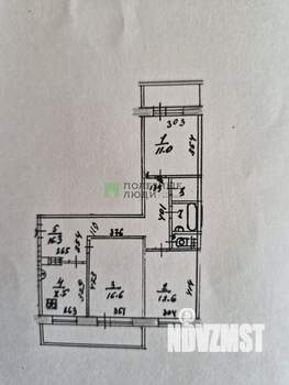 3-к квартира, вторичка, 76м2, 8/11 этаж