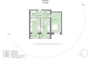 2-к квартира, вторичка, 65м2, 6/9 этаж