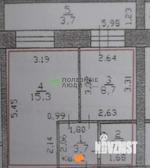 1-к квартира, вторичка, 35м2, 1/9 этаж