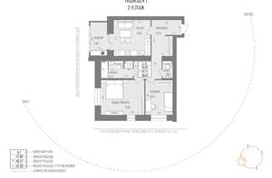 2-к квартира, вторичка, 69м2, 9/9 этаж