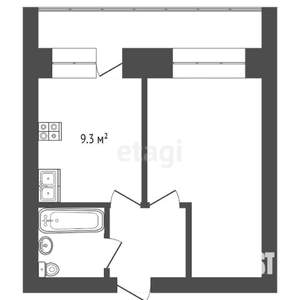 1-к квартира, вторичка, 35м2, 3/10 этаж