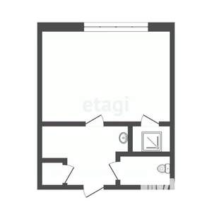 1-к квартира, вторичка, 14м2, 2/5 этаж