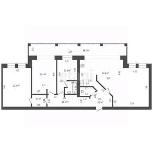 3-к квартира, вторичка, 151м2, 4/4 этаж