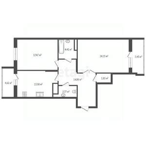 2-к квартира, вторичка, 85м2, 7/9 этаж