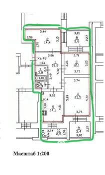 3-к квартира, вторичка, 82м2, 10/10 этаж