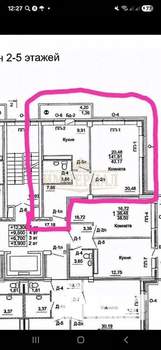 1-к квартира, вторичка, 43м2, 4/9 этаж