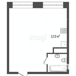 1-к квартира, вторичка, 43м2, 4/16 этаж