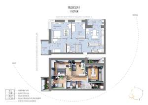 3-к квартира, строящийся дом, 94м2, 1/9 этаж
