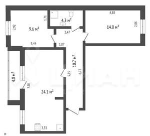 3-к квартира, вторичка, 68м2, 5/5 этаж