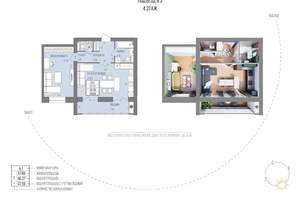 1-к квартира, вторичка, 60м2, 4/9 этаж