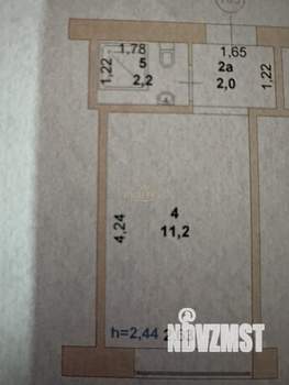 1-к квартира, вторичка, 15м2, 1/5 этаж