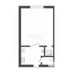 1-к квартира, вторичка, 18м2, 5/5 этаж